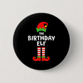 Birthday Elf Matching Group Family Holiday Christm Ronde Button 5,7 Cm (Voorkant)