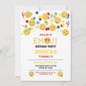 Birthday Emoji Children's Birthday Fun Happy Kaart (Voorkant)