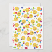 Birthday Emoji Children's Birthday Fun Happy Kaart (Achterkant)