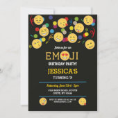 Birthday Emoji Fun Birthday Children's Happy Kaart (Voorkant)