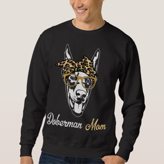 Birthday en Moederdag Gift-Doberman mama Trui (Voorkant)