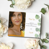 Birthday eucalyptus foto bedankt briefkaart