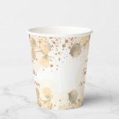 Birthday eucalyptus glitter goumonogram papieren bekers (Rechts)