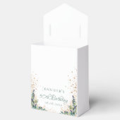 Birthday eucalyptus glitter - naam bedankt bedankdoosjes (Geopend)