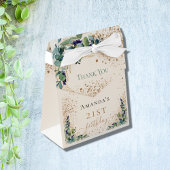 Birthday eucalyptus Gold glitter bedankt Bedankdoosjes