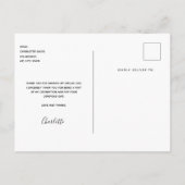 Birthday eucalyptus greenery bedankt briefkaart (Achterkant)