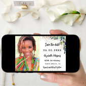 Birthday eucalyptus greenery Gold foto Save The Date