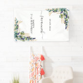 Birthday eucalyptus greenery Gold monogram Spandoek (Insitu)