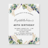 Birthday eucalyptus greenery nodigmagnet (Voorkant)