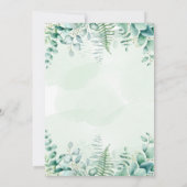 Birthday eucalyptus greenery woodvetten kaart (Achterkant)