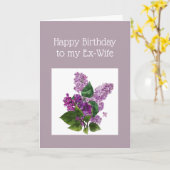 Birthday Ex-Wife definitie van Relax Humor Fun Kaart (Gele Bloem)