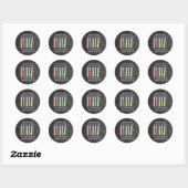 Birthday Experiment Science Birthday Ronde Sticker (Vel)
