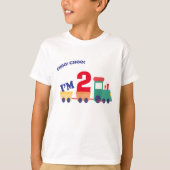 Birthday express-kinderen: gepersonaliseerde choo- t-shirt (Voorkant)