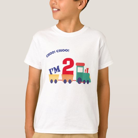 Birthday express-kinderen: gepersonaliseerde choo- t-shirt (Voorkant)