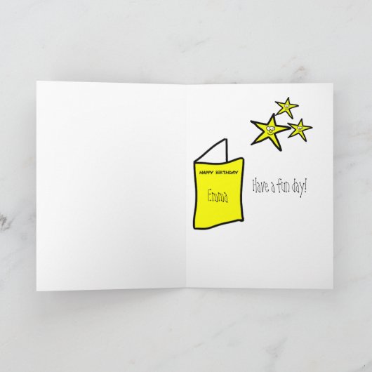 Birthday Fairy die je een gelukkige verjaardag wen Kaart (Binnen)