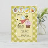 Birthday Fairy Invitation Kaart (Staand voorkant)