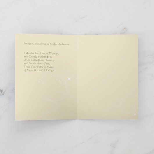 Birthday Fairy Kaart (Binnen)