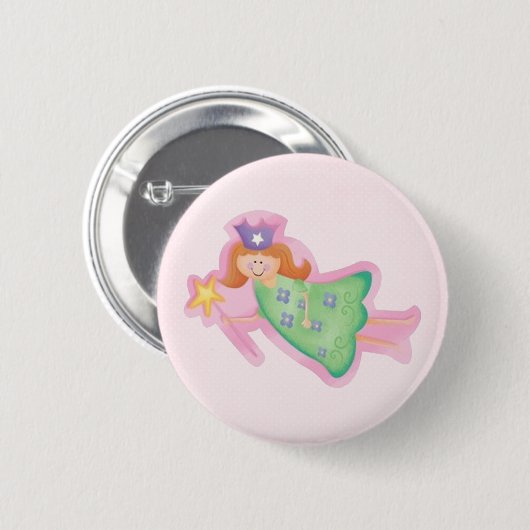 Birthday Fairy Ronde Button 5,7 Cm (Voorkant /achterkant)