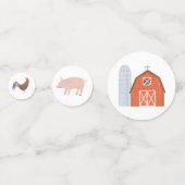 Birthday Farm Animals Confetti (Voorkanten)