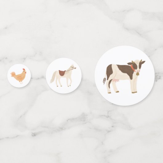 Birthday Farm Animals Confetti