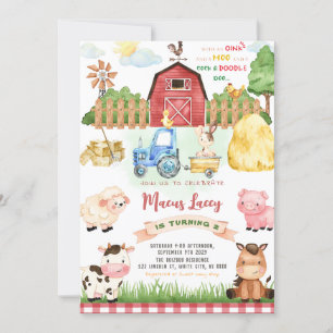 Birthday Farm Animals Kaart