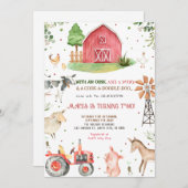 Birthday Farm Animals Kaart (Voorkant / Achterkant)