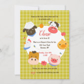 Birthday Farm Animals Kaart (Voorkant)