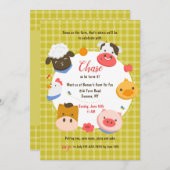 Birthday Farm Animals Kaart (Voorkant / Achterkant)