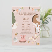 Birthday Farm Animals Kaart (Staand voorkant)