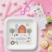 Birthday Farm Animals Papieren Bordje (Feest)
