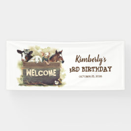 Birthday Farm Animals Spandoek