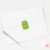 Birthday Farts voor je Fart Jar Vierkante Sticker (Envelop)