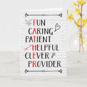 Birthday FATHER Acrostic Kaart (Gele Bloem)