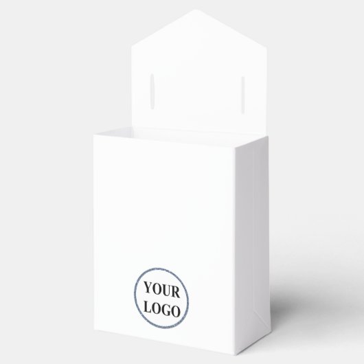 Birthday Favor Boxes VOEG UW LOGO Waterverf TOE Bedankdoosjes (Geopend)