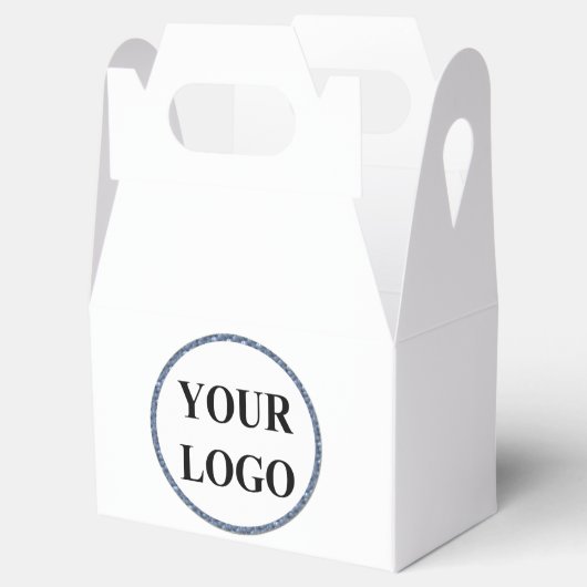 Birthday Favor Boxes VOEG UW LOGO Waterverf TOE Bedankdoosjes (Geopend)