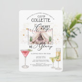 Birthday-feest onder de sterren kaart (Staand voorkant)