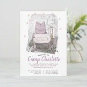 Birthday-feest onder de sterren kaart (Staand voorkant)