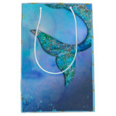 Birthday - feest op de Sparkly Ocean Mermaid Medium Cadeauzakje (Voorkant)