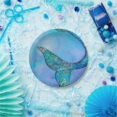 Birthday - feest op de Sparkly Ocean Mermaid Papieren Bordje (Feest)
