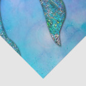 Birthday - feest op de Sparkly Ocean Mermaid Tissuepapier (Detail)