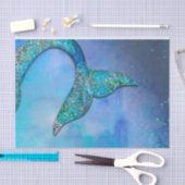 Birthday - feest op de Sparkly Ocean Mermaid Tissuepapier (Craft)