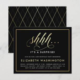 Birthday-feest voor Gold & Black Surprise