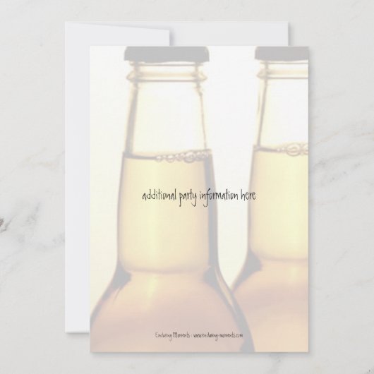 Birthday feestdag voor bier kaart (Achterkant)