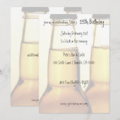 Birthday feestdag voor bier kaart (Voorkant / Achterkant)