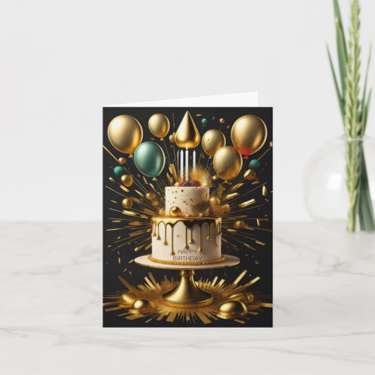 Birthday Feestdagen Kaart (Voorkant)