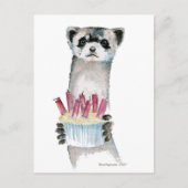 Birthday Ferret Briefkaart (Voorkant)