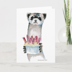Birthday Ferret Kaart