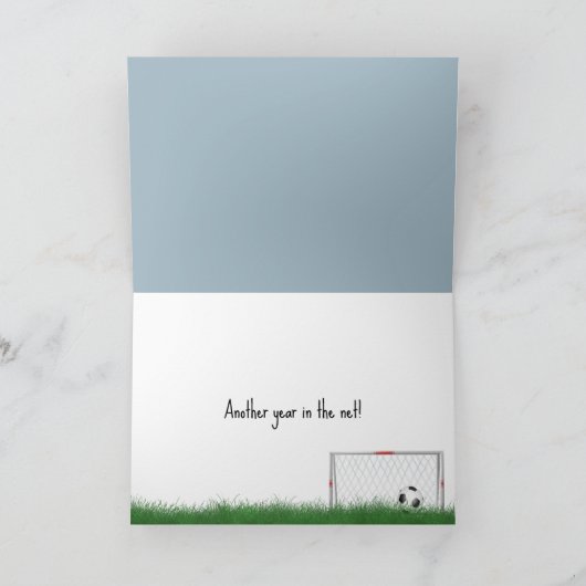 Birthday Fiery Voetbal Kaart (Binnen)