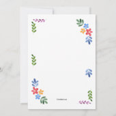 Birthday Fiesta Invitation Kaart (Achterkant)