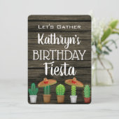 Birthday Fiesta Kaart (Staand voorkant)